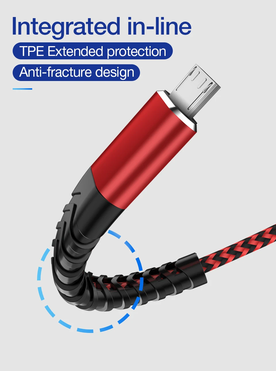 Posugear 2.4A Micro USB кабель для быстрой зарядки USB кабель для передачи данных нейлоновый шнур синхронизации для samsung Xiaomi power bank 2 м Android Microusb кабель