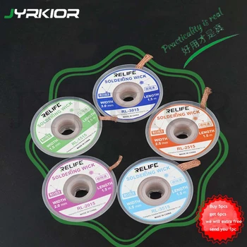 

Jyrkior Copper Desoldering Braid Soldering Wick Efficient Tin Removal For Phone Mainboard BGA Repair Tool