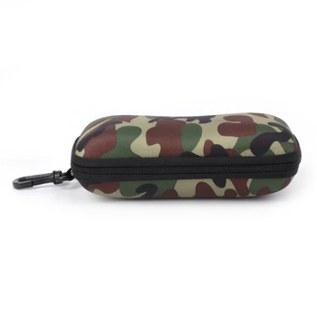 

NoEnName_Null Glasses Box Sunglasses Eyewear Accessories Camouflage Storage Protector Zipper Unisex Container
