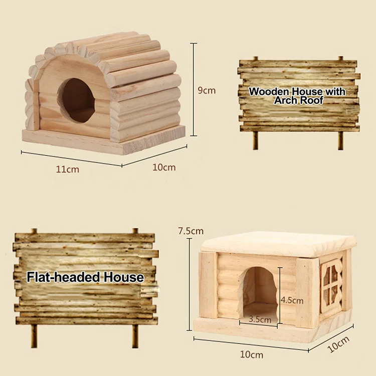 Ручная работа, натуральные клетки для хомяка, маленькие животные, очаровательные игрушки, разнообразный животный, удобный деревянный дом хомяка, аксессуары