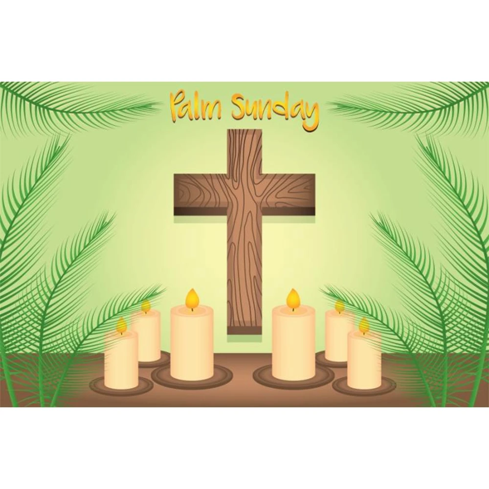 

Yeele Palm Sunday Party Candle Cross Scene Portrait Photography Backgrounds Wall Photographic Backdrops Props For Photo Studio
