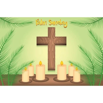 

Yeele Palm Sunday Party Candle Cross Scene Portrait Photography Backgrounds Wall Photographic Backdrops Props For Photo Studio