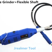 Jrealmer профессиональный электрический мини Цанговая инструмент Dremel 3 мм патрон переменная Скорость вращающегося инструмента и бесплатный гибкий вал