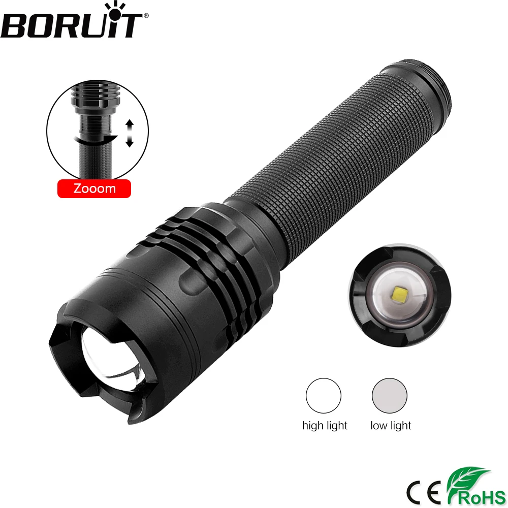 

BORUiT 20W XHP50 LED Flashlight Zoom Tactical Flashlight Hunting Aluminum Lanterna LED Torch For Camping Emergency Lighting