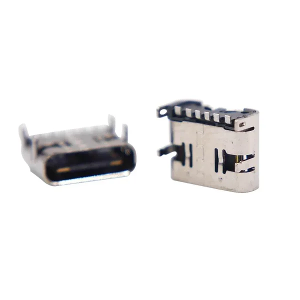 

TYPE-C 6P SMT Female socket USB3.1 Four fixed pins Boundless Bidirectional
