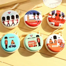 Креативный Железный британский солдат круглый кошелек мини ключ сумка для наушников