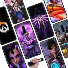 Anime Overwatch Black Soft Case for Oneplus 7 Pro 7 6T 6 Silicone TPU Phone Cases Cover Coque Shell