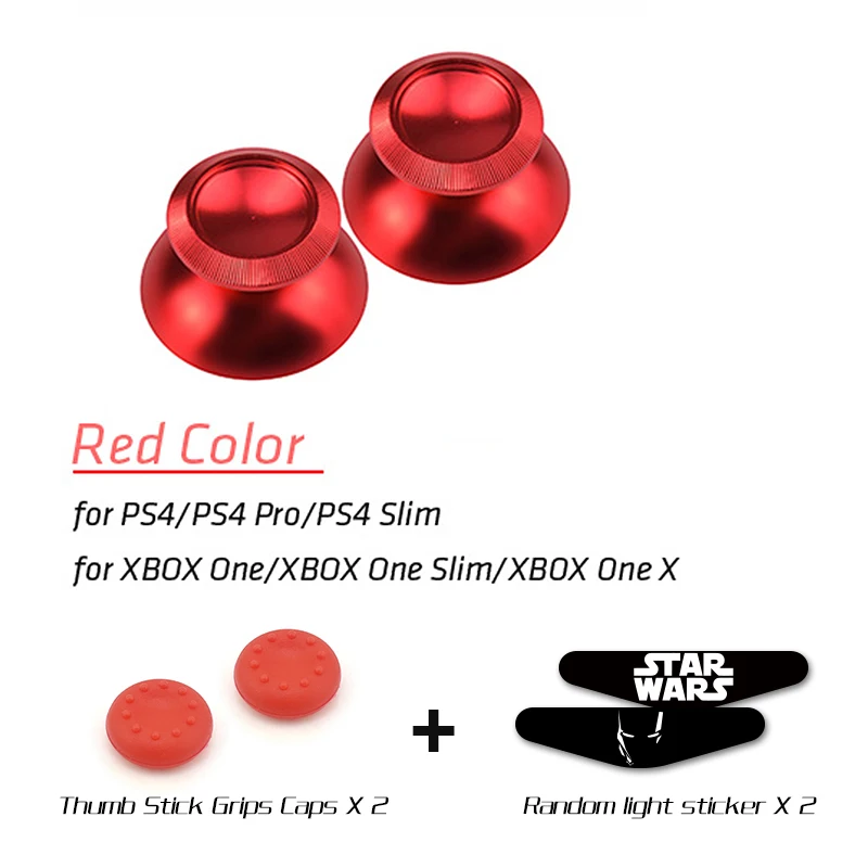 Data Frog Metal Thumbsticks Joystick Grip Analog stick For Playstation 4 PS4/Pro/Slim Xbox One/Slim/X Controller Accessories 