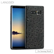 LANGSIDI брендовый чехол для телефона полностью завернутый в Страус