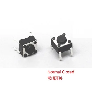 

10PCS Normal Closed Tact Switch 6X6X4.3 DIP vertical Tactile Push Button Switch through hole Force 250g