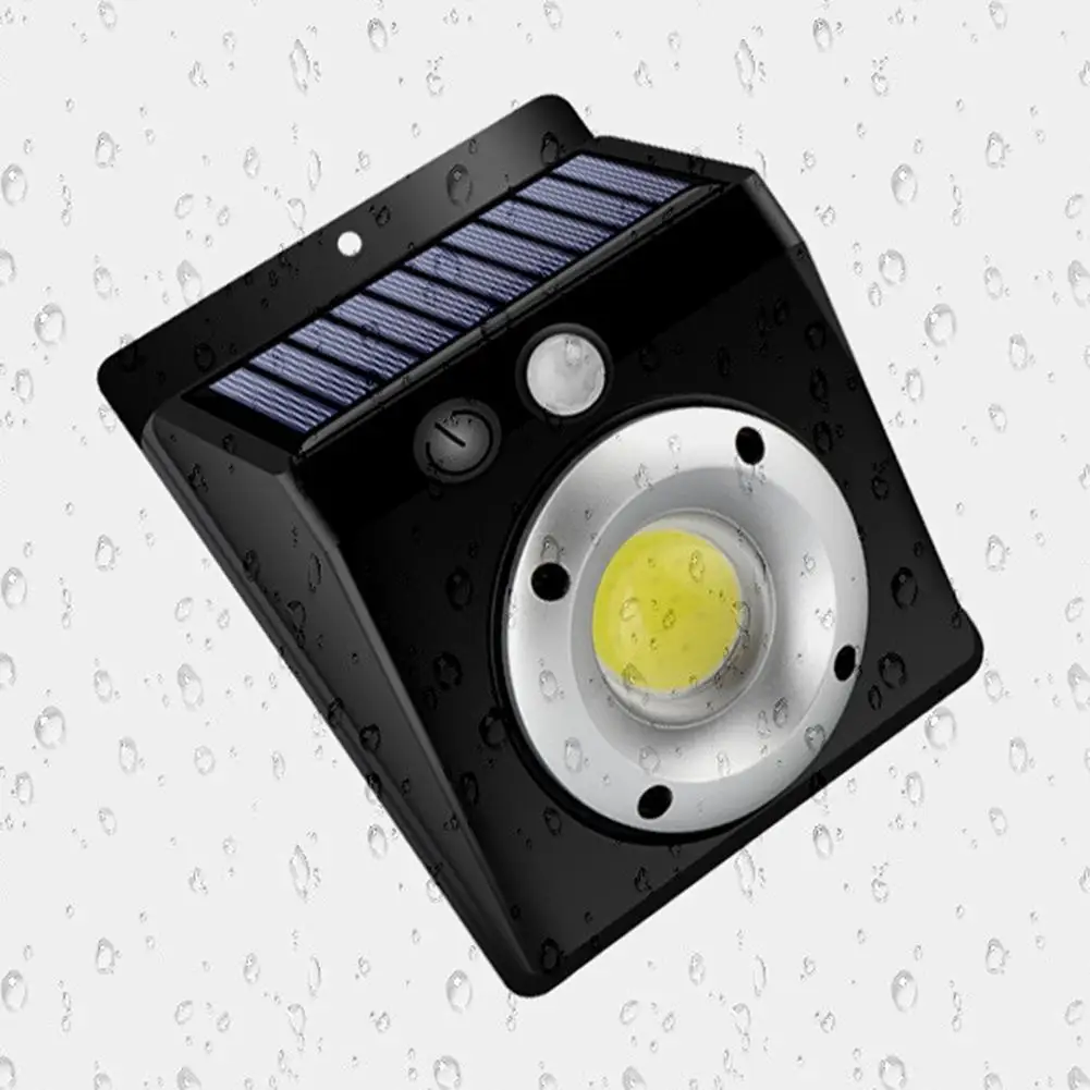Светодиодный уличный фонарь на солнечной батарее с зарядкой для двора, водонепроницаемый высокомощный монолитный настенный светильник