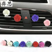 Красочные пластиковые розы Изысканная леди духи клип автомобильного стайлинга декоративные духи автомобильный освежитель воздуха 26 мм Красочный Роуз