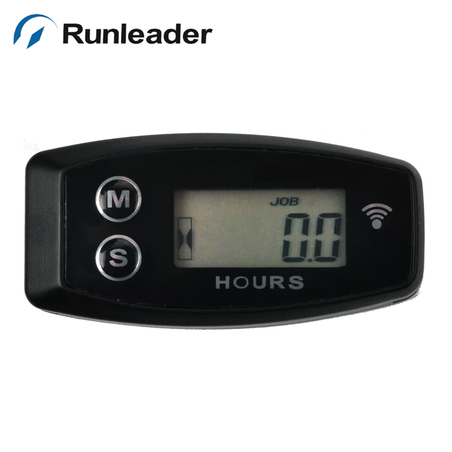 

Resettable LCD Vibration wireless hour meter TOT JOB JOB1 for motorbike lawn mower Pit bike ATV UTV marine chainsaw boat