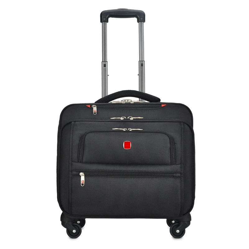Business Oxford Rolling Luggage Casters 18 inch Men Multifunction Carry On Wheels Suitcase Trolley Bag Travel Bag Trunk,rolling luggage trolley