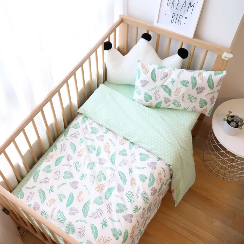  Baby Bedding Set Nordic Cotton Woven Baby Bed Linen For Newborns Kids Crib Bedding For Boy Girl Pro