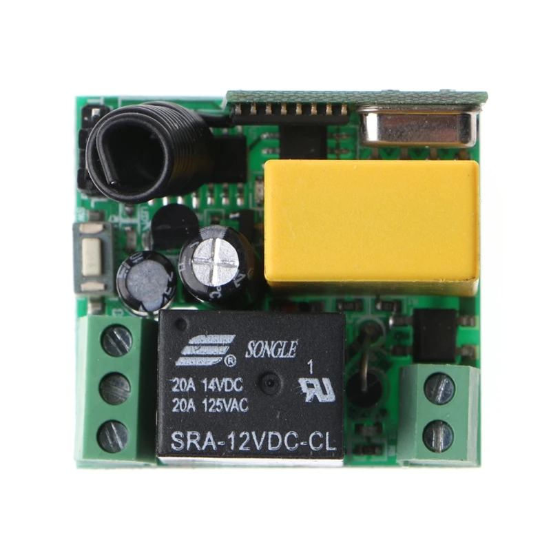 OOTDTY AC 220V 10A 1CH RF 433MHz Wireless Remote Control Switch Receiver + Transmitter Kit OOTDTY AC 220V 10A 1CH RF 433MHz Wireless Remote Control Switch Receiver + Transmitter Kit