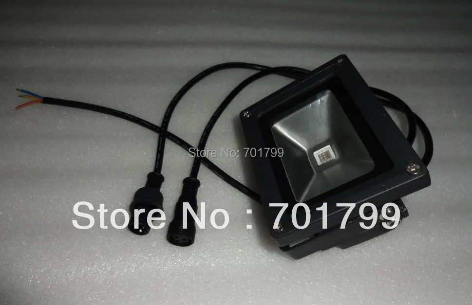 Вход 12 В постоянного тока 10 Вт RGB DMX светодиодный прожектор IP66 Высокое качество С 15
