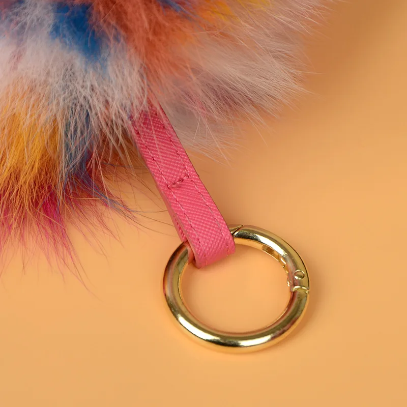 Fox pompom charm multicolor (2)