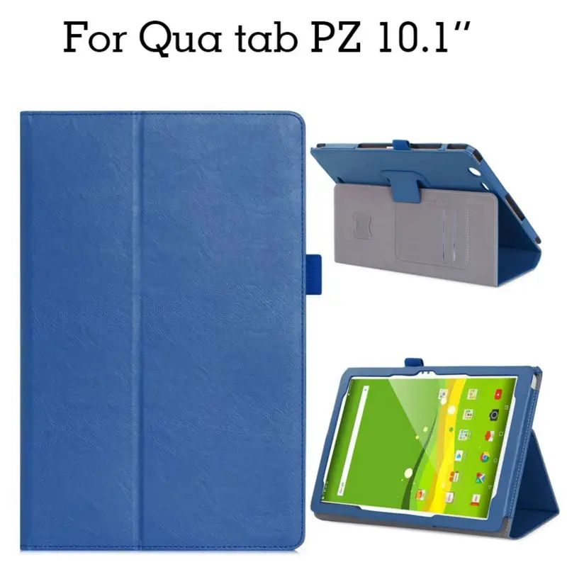 

For Qua tab PZ 10.1 Flip PU Leather Case UltraSlim Tablet Case Cover Fundas For Qua tab PZ 10.1 inch Protective Stand Card Slots
