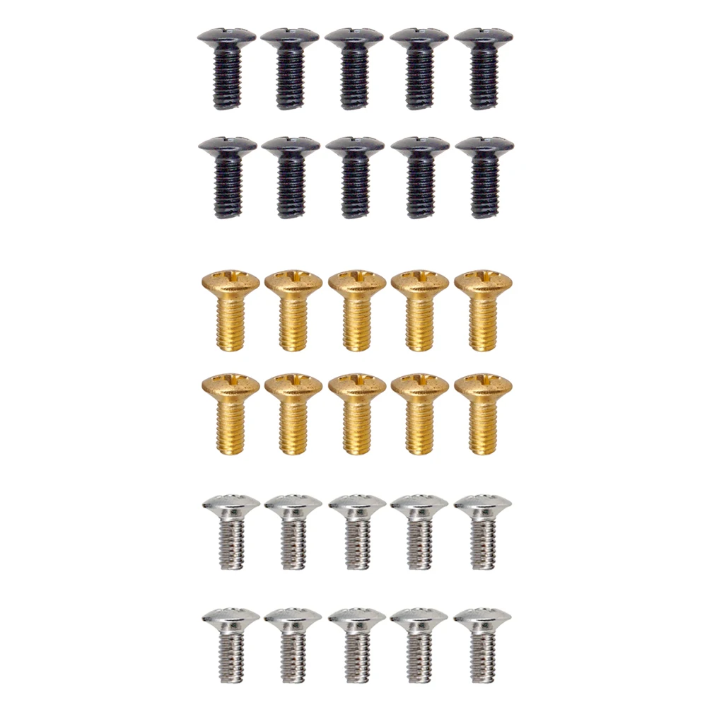 10 Pieces 3/5 Way Guitar Switch Mounting Screws Tuners Gear Screws for Strat Guitar Switch Replacement Parts