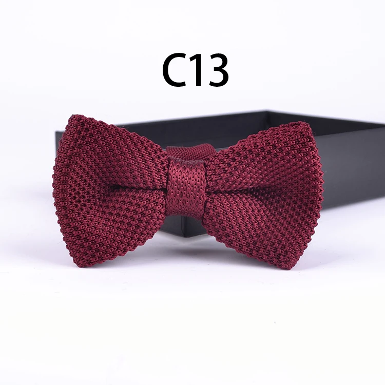 Стильный трикотажные бабочкой модная красивая бабочкой взрослых Bowties вязать Для мужчин галстук для путешествий C2