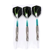 Fléchettes professionnelles de placage de Nickel vert 18g, 3 pièces, pointe souple eectronique