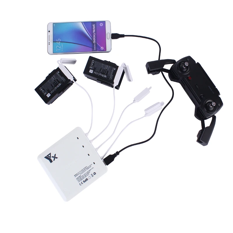 6 in 1 Drone Battery remote control charger Intelligent Charging  with USB Port For DJI Mavic air Accessories 1 (4)