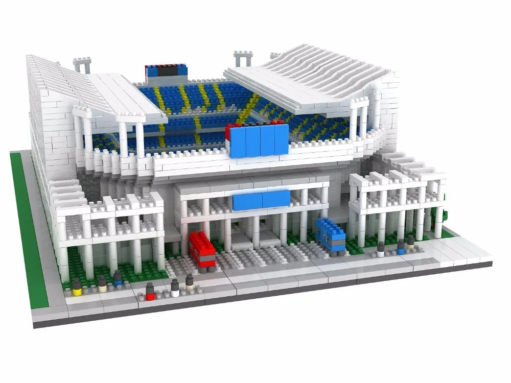 YZ Mini blocks World Famous Architecture Building toys Football Field Model Educational Bricks Toys for Children Gifts 065 hot toys nanoblock world famous architecture statue of liberty building blocks mini construction brick model iblock fun for kid