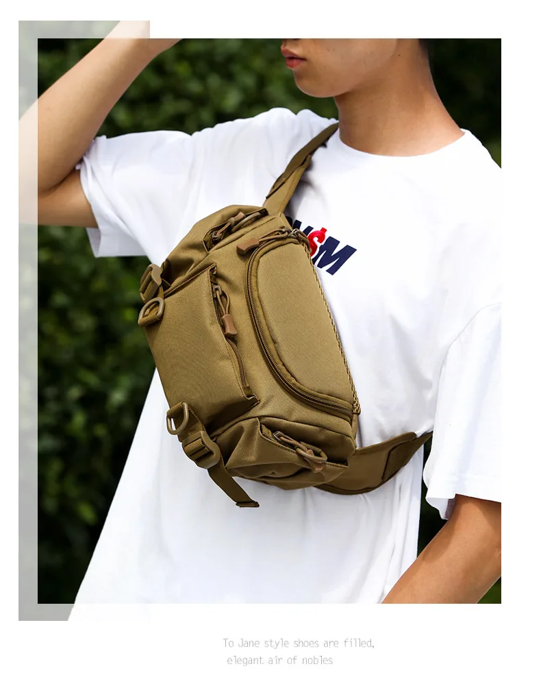 Спортивные походные Мужские поясные сумки военный тактический рюкзак наружные сумки через плечо походный слинг груди пакет Беговая