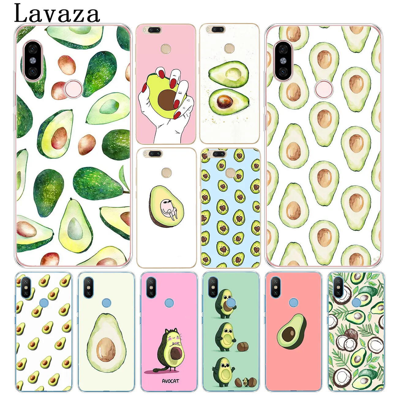 

Lavaza lovely fruit avocado Cute Hard Phone Case for Xiaomi Redmi K20 7A 6A 4A GO S2 Note 8 7 5 4 4X 6 Pro Plus Cover