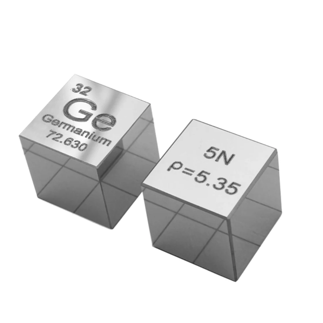 

10mm Ge≥5N% Mirror Surface High-Purity 6N Monocrystalline Germanium Cube Periodic Table Of Elements Cube - Chamfering Processing