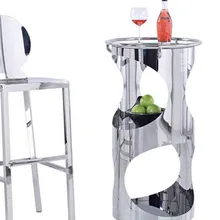 Современный классический Скандинавский дизайн роскошный модный популярный металлический Лофт стойка из нержавеющей стали барный стул стол мебель для гостиной 1 шт