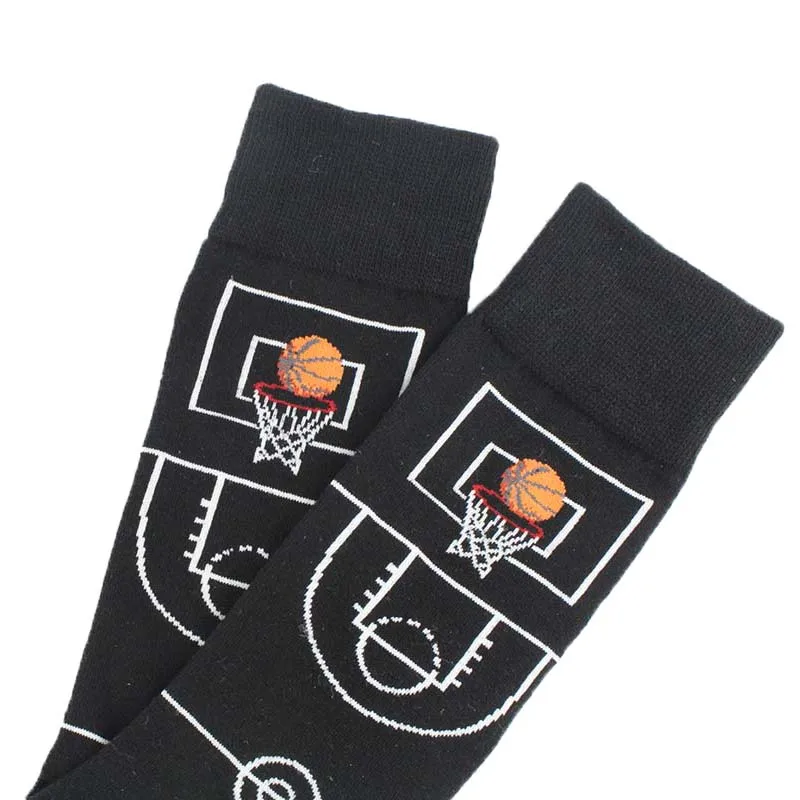 [EIOISAPRA] 85% хлопчатобумажные забавные носки для мужчин Harajuku модные креативные Мультяшные баскетбольные носки с пиццей в стиле хип-хоп