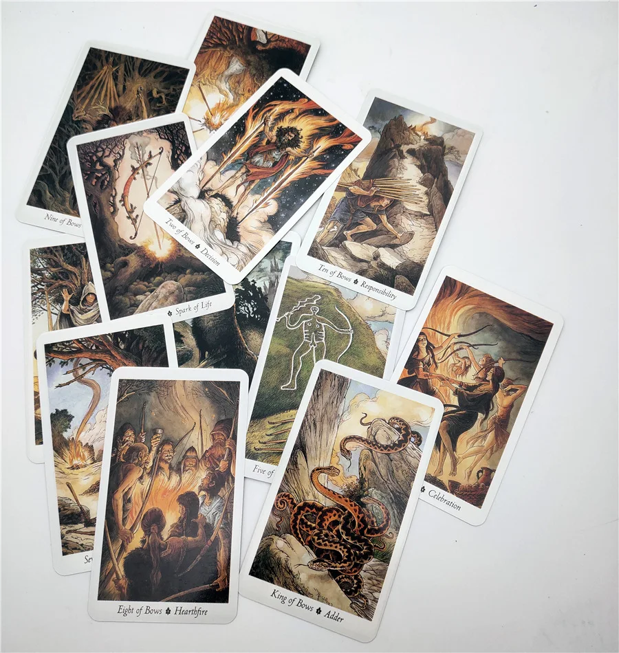 Magic Wild Wood Tarot Cards Board Game Read Fate Tarot Deck Family Entertainment Card Game Kids Toys 78 cards/set