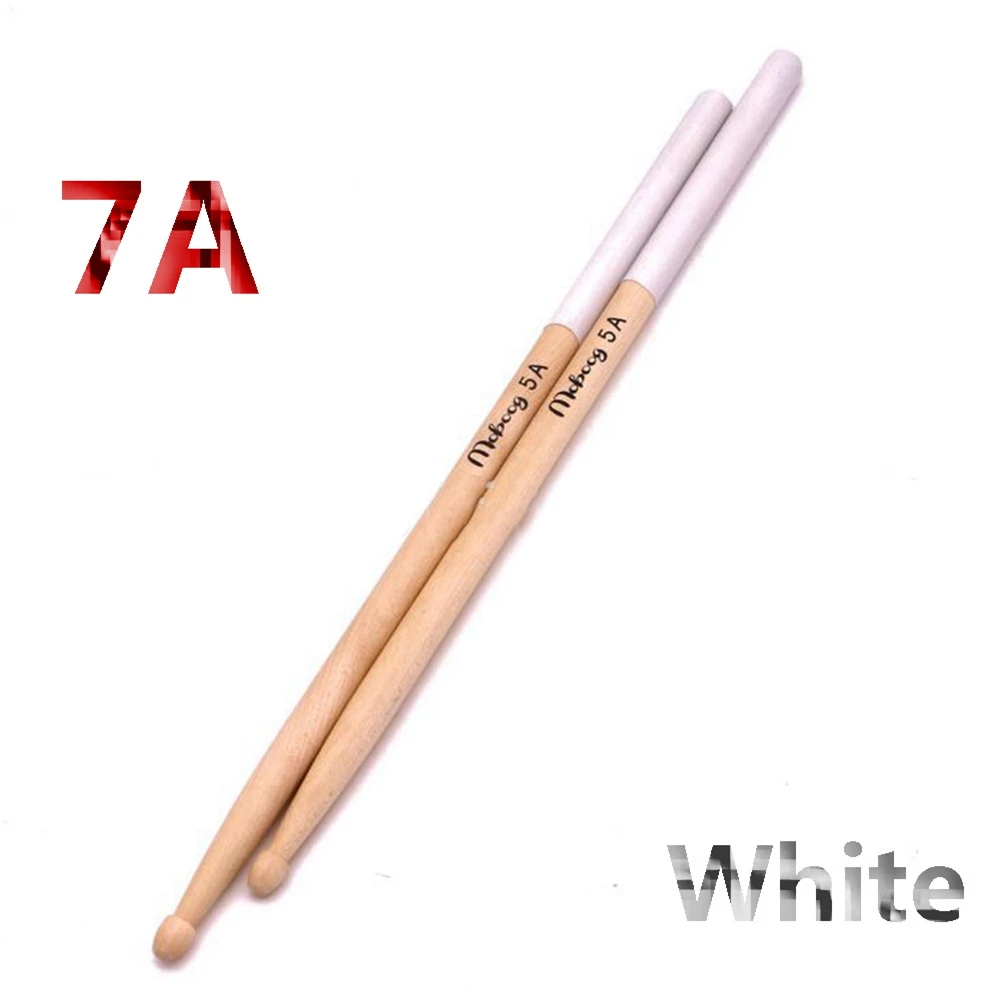 5А/7А противоскользящие кленовые барабанные палочки барабанная палка многоцветный 93 г - Цвет: 7A-white