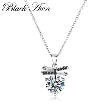 

Classic Genuine 100% 925 Sterling Silver Slide Necklace Women Vintage Jewelry Bijoux Femme Necklaces&Pendants P099