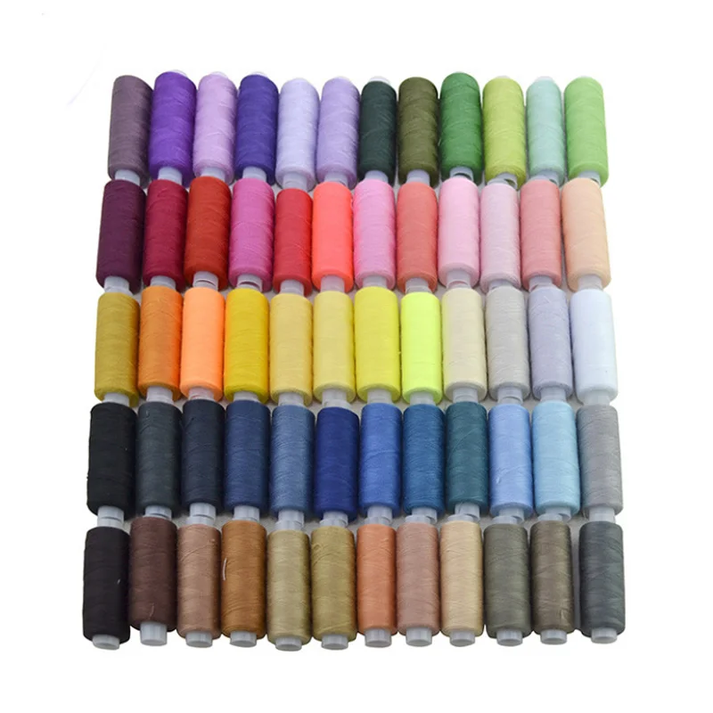 

60 Colors Sewing Threads Polyester Cotton Thread Craft Patch Steering-wheel Supplies Colorful Machine Embroidery Thread