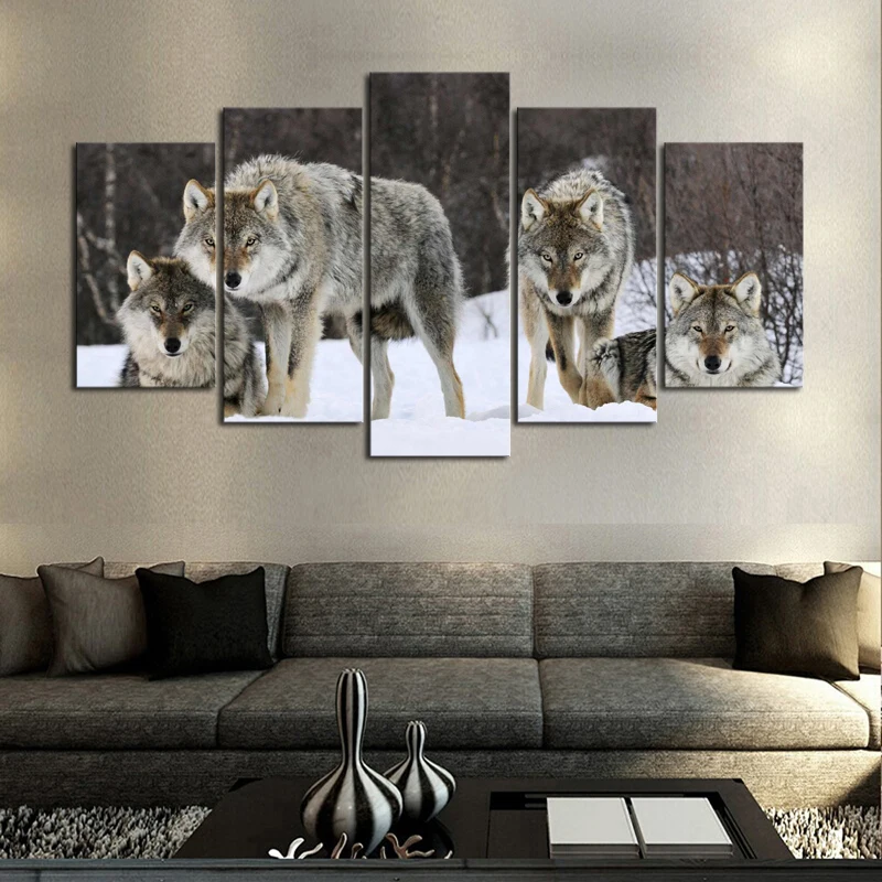 

Drop shipping Wolf Print on Canvas Painting Room DECORATION,WALL PAINTING,WALL ART CANVAS
