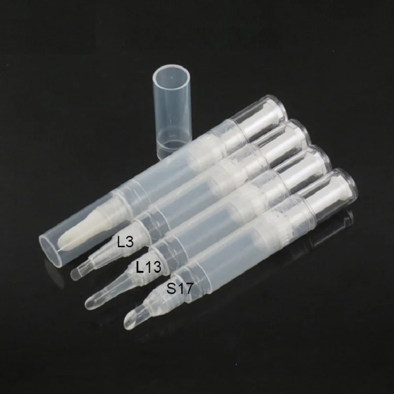 Пустая Жидкая Основа упаковка с различными аппликаторами многоразовый косметический контейнер 5 мл блеск для губ поворачивающаяся ручка 20 шт