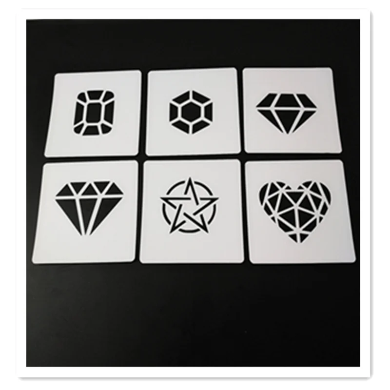 pentagram star stencil symbol Reusable Art Craft Paint Wall Decor Ideal Stencils