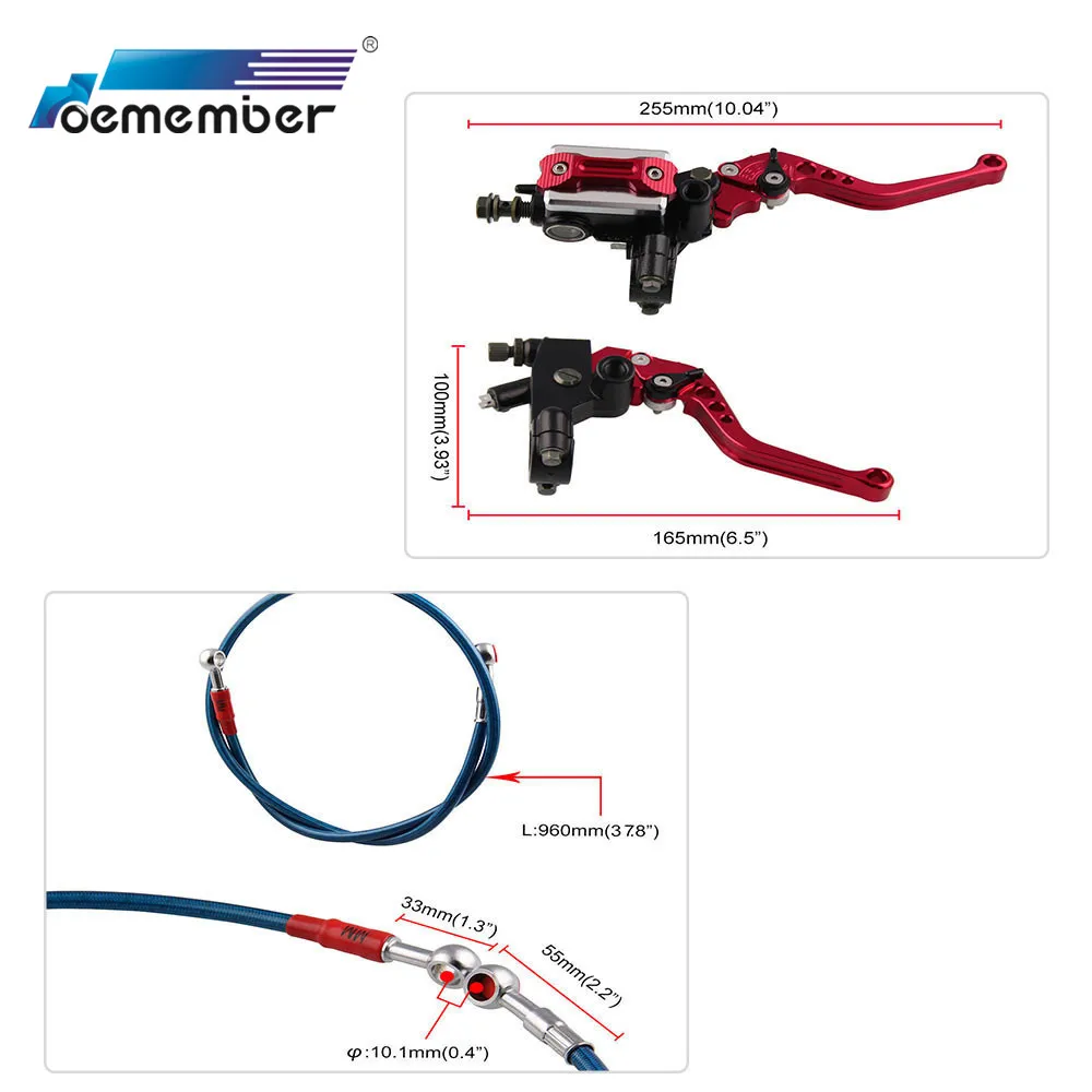 CNC Универсальный мотоцикл Тормозная муфта мото главный цилиндр кабель сцепления радиальный тормозной насос в сборе