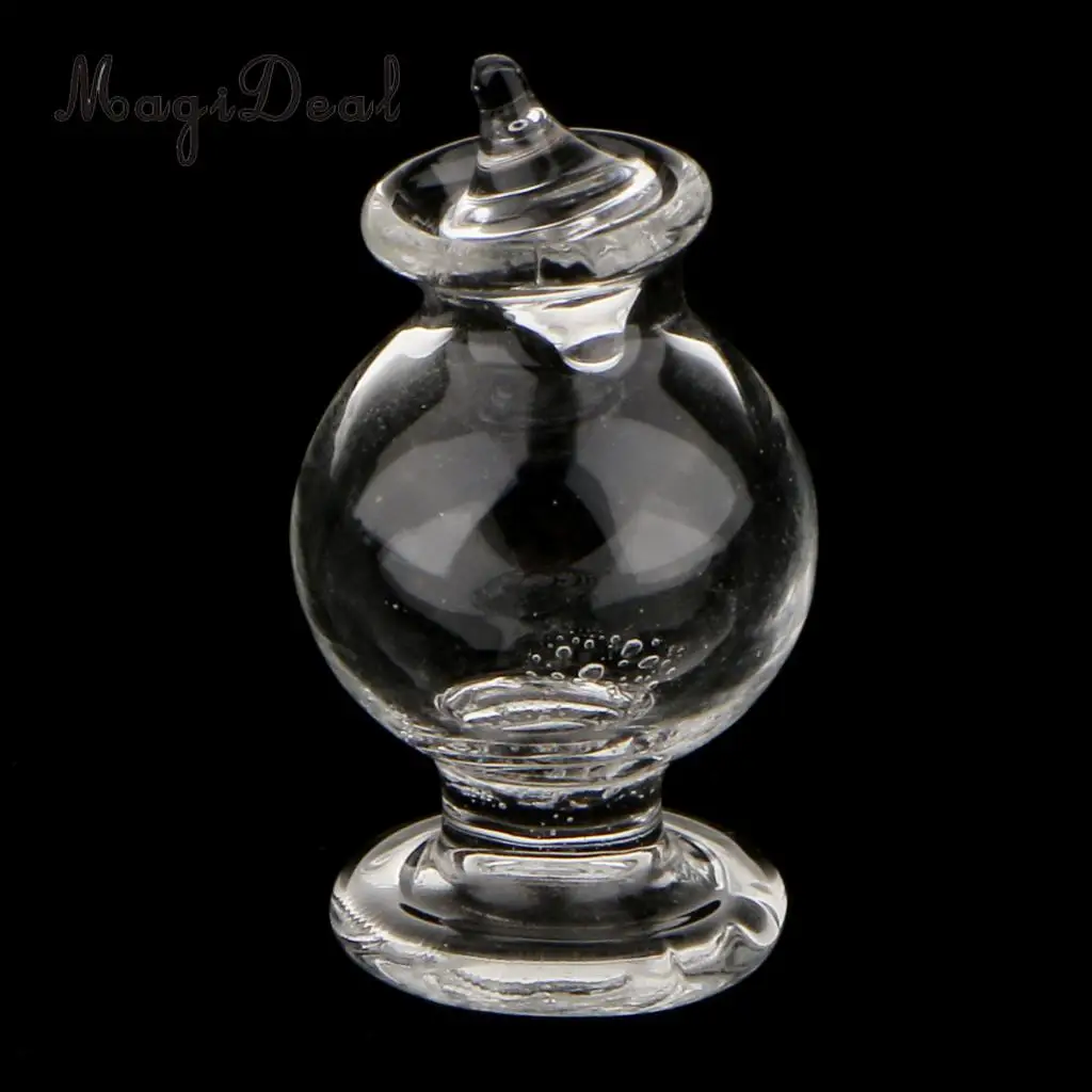 MagiDeal миниатюрный кукольный домик 1/12 стеклянная конфетная бутылка с поршнем для