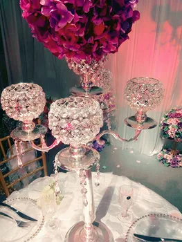 

Free shipment /8pcs/lots/ wedding decoration/ sliver candelabra /76cm tall for wedding centerpiece