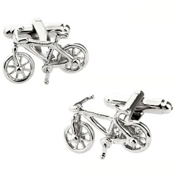 

TZG09872 Siver Bike Cufflink Cuff Link 15 Pairs Wholesale Free Shipping