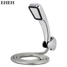 ФОТО eheh 300 holes high pressure shower head set stainless steel hose & aluminum shower head holder water saving nozzle 