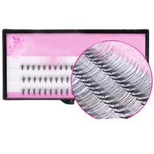 60 шт. Индивидуальные ресницы для наращивания ручной работы накладные ресницы Инструменты для наращивания макияжа натуральные длинные ресницы накладные ресницы из норки