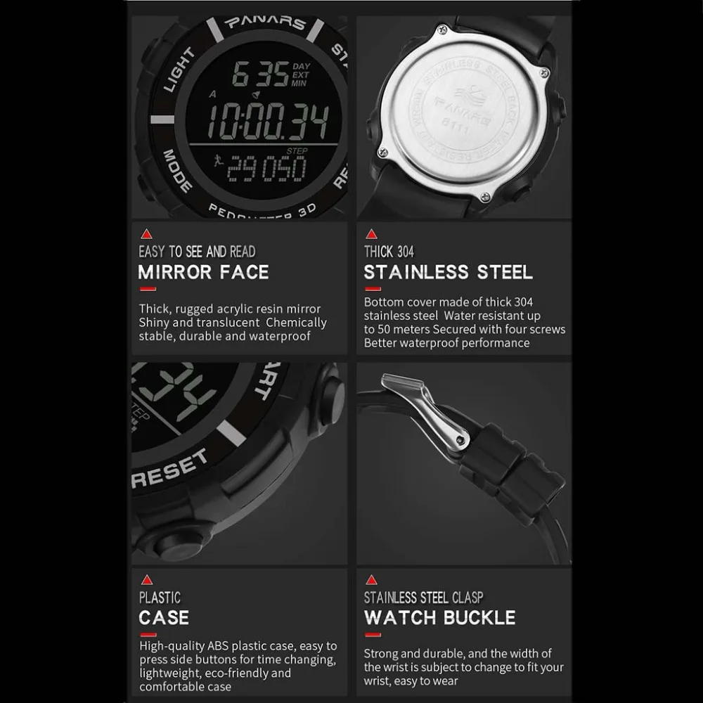 Модные водонепроницаемые мужские спортивные электронные часы для бега, цифровые часы, модные мужские часы для занятий спортом на открытом воздухе, relogio Q5