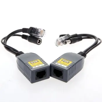 

YOC 2 x PoE power through Ethernet cable Passive PoE Injector Splitter Adapter 10 / 100Mbps