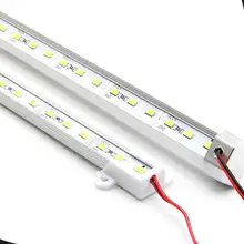 50 см 5630 36 SMD Холодный белый теплый белый алюминиевый жесткий светодиодная твердая лента бар огни