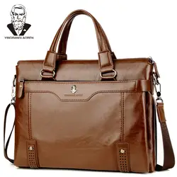 Новый дизайн, деловой портфель, мужская сумка для ноутбука, мужская сумка-мессенджер из искусственной кожи, повседневная сумка через плечо
